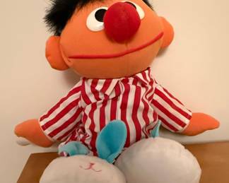1996 Tyco Sing and Snore Ernie Plush Doll