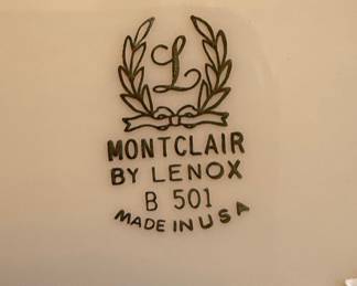 Lenox Montclair B501 Creamer, Sugar & Gravy Boat, Serving Dishes