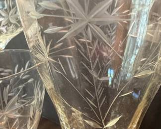 Libbey Candlelight Etched Star Stemware Style