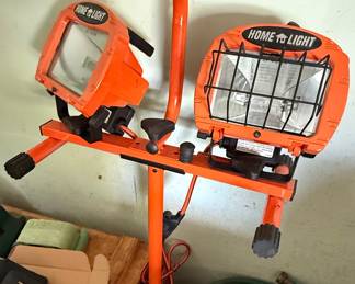 Home To Light Dual Head Halogen Work Light