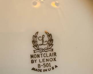 Lenox Montclair B-501 China Dinnerware
