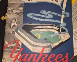 1952 Yankees Workd Champions Sketch Book