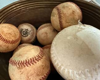 Assorted Vintage Sports Balls Collection