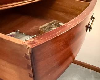Hepplewhite Style Mahogany Serpentine Dresser