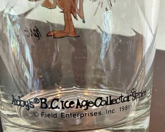 1981 Arby's B.C. Ice Age Collector Series Glass - Yikes