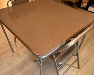 Samsonite Style 6833 Folding Card Table & Chairs Set