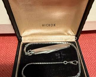 Vintage Hickok Pocket Knife and Chain Set