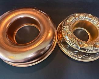 Vintage Copper Jello Mold Set