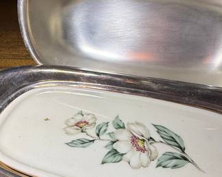1847 Rogers Bros Springtime Butter Dish