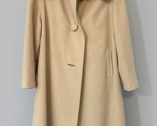 Vintage Rothmoor Wool Coat with Fur Collar