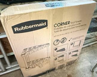 Rubbermaid Corner Tool Tower Storage Rack