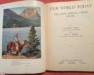 1934 Our World Today Stull & Hatch Textbook
