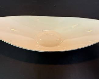 Lenox Oval Serving Bowl with Platinum Rim