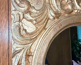 Rococo Style Giltwood Arched Wall Mirror