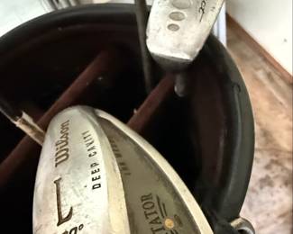Golf Bag and Cart with Wilson Levitator Wedge and Tour Select Putter