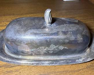1847 Rogers Bros Springtime Butter Dish