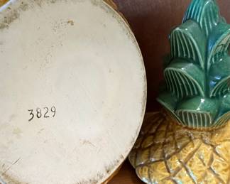 Ceramic Pineapple Cookie Jar - Abingdon USA Style