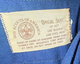 Vintage Cub Scout Uniform Shirt with Patches - Great Smoky Mountain Council