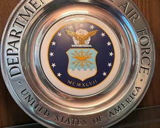 Wilton Armetale US Air Force Commemorative Plate