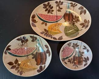 Red Wing Pottery Tampico Watermelon Dinnerware