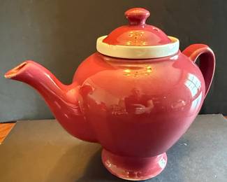 McCormick Tea Baltimore Burgundy Hall China Teapot