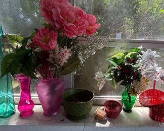 Assorted Decorative Vases and Baskets Collection