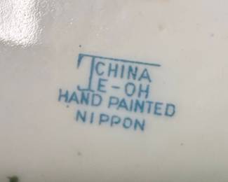 JE-OH Nippon Hand Painted Pitcher & 3 Cups Set
