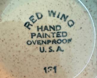 Red Wing Pottery Tampico Watermelon Dinnerware