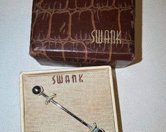Vintage Swank Style Collar Bar in Original Box