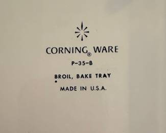 Corning Ware P-35-B Broil Bake Tray