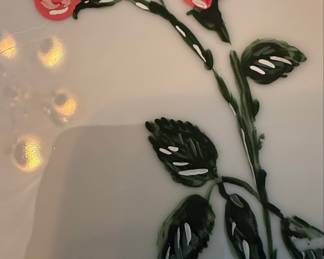 Yorkshire "Rose Stem" Fine Porcelain China Plate