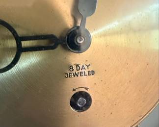 Vintage Syroco Hollywood Regency 8-Day Wall Clock