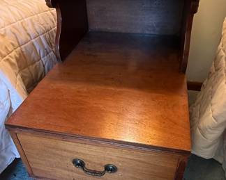 Traditional Style Nightstand with Rosette Detail