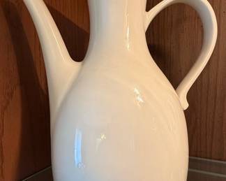 Hall China Style White Ceramic Pitcher