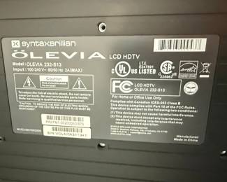 Olevia 232-S13 LCD HDTV
