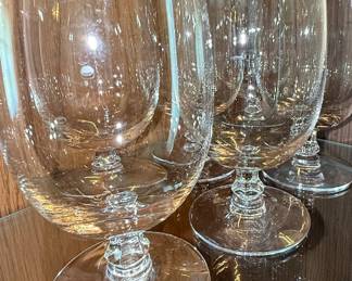 Fostoria Moonspun Platinum Rim Wine Glasses