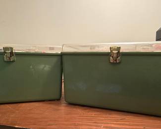 Vintage Wil-Hold Style Sewing Storage Boxes (Set of 2)