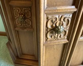 Drexel Furniture Esperanto Collection Hexagonal Cabinet