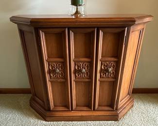 Drexel Furniture Esperanto Collection Hexagonal Cabinet