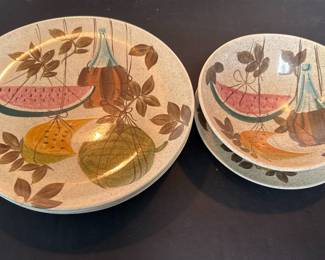 Red Wing Pottery Tampico Watermelon Dinnerware