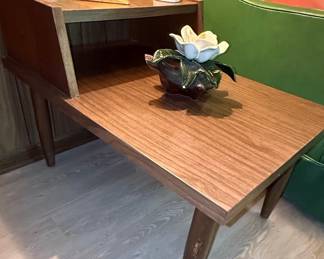American of Martinsville Mid Century Walnut Step End Table