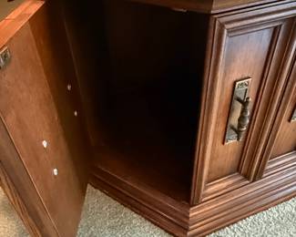 Drexel Esperanto Collection Hexagonal Storage End Table