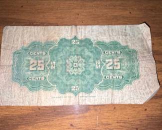 1923 Dominion of Canada 25 Cent Shinplaster McCavour/Saunders