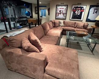 Crate and Barrel Sectional 174"  x 114", Chaise Depth 66", Seat Depth 43"