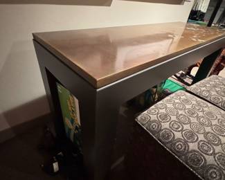 Copper Console Table 59" W x 19" D x 30" H