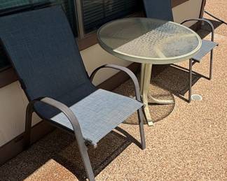 3-Piece Outdoor Metal Mesh Bistro Set