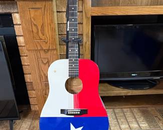 Main Street Guitar Company Texas Flag Dreadnought Acoustic Guitar