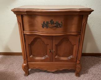 Vintage French Provincial Style Nightstand by Bassett