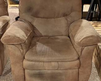 Fabric Upholstered Manual Recliner