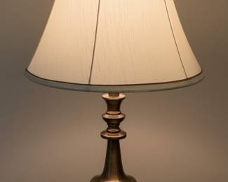 Stiffel Style Brass Table Lamp with Bell Shade